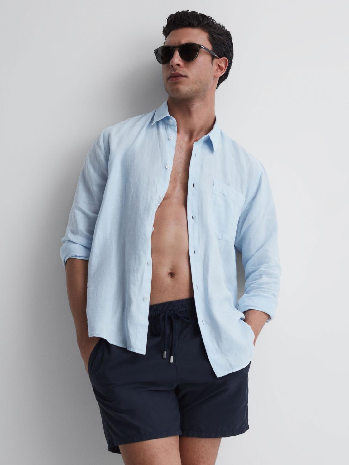 Reiss Swimwear | Moorea Vilebrequin Plain Swim Shorts Navy - Men