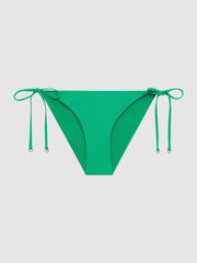 Reiss Swimwear | Ripley Tie Side Bikini Bottom Bright Coral - Women