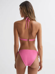 Reiss Swimwear | Ripley Triangle Bikini Top Pink - Women