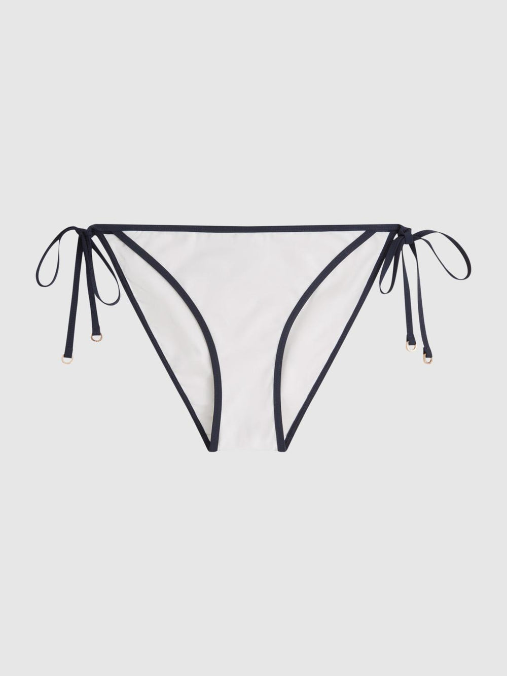 Reiss Swimwear | Rutha Self Tie Bikini Bottoms White/navy - Women