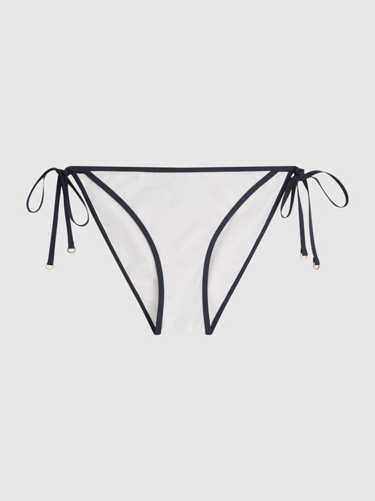 Reiss Swimwear | Rutha Self Tie Bikini Bottoms White/navy - Women