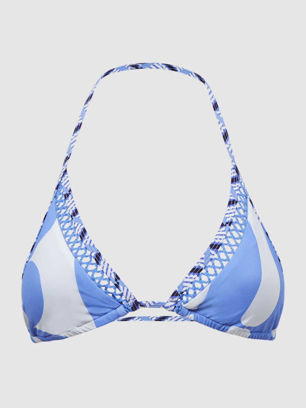Reiss Swimwear | Sheereen Printed Triangle Bikini Top Blue Print - Women