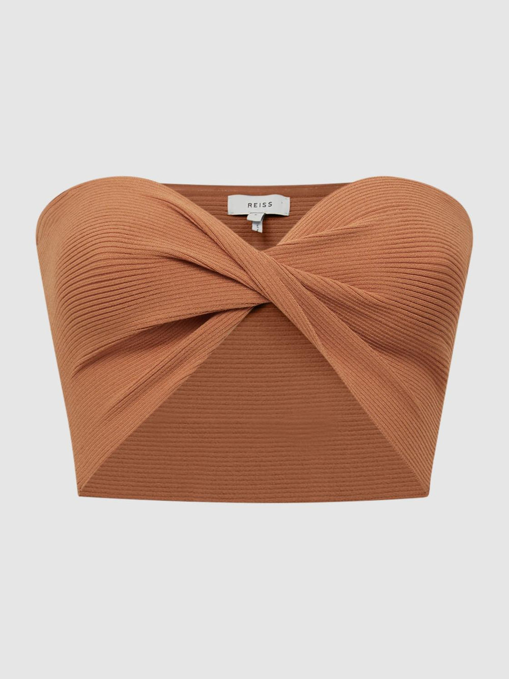 Reiss Swimwear | Sierra Ribbed Bandeau Top Blue - Women