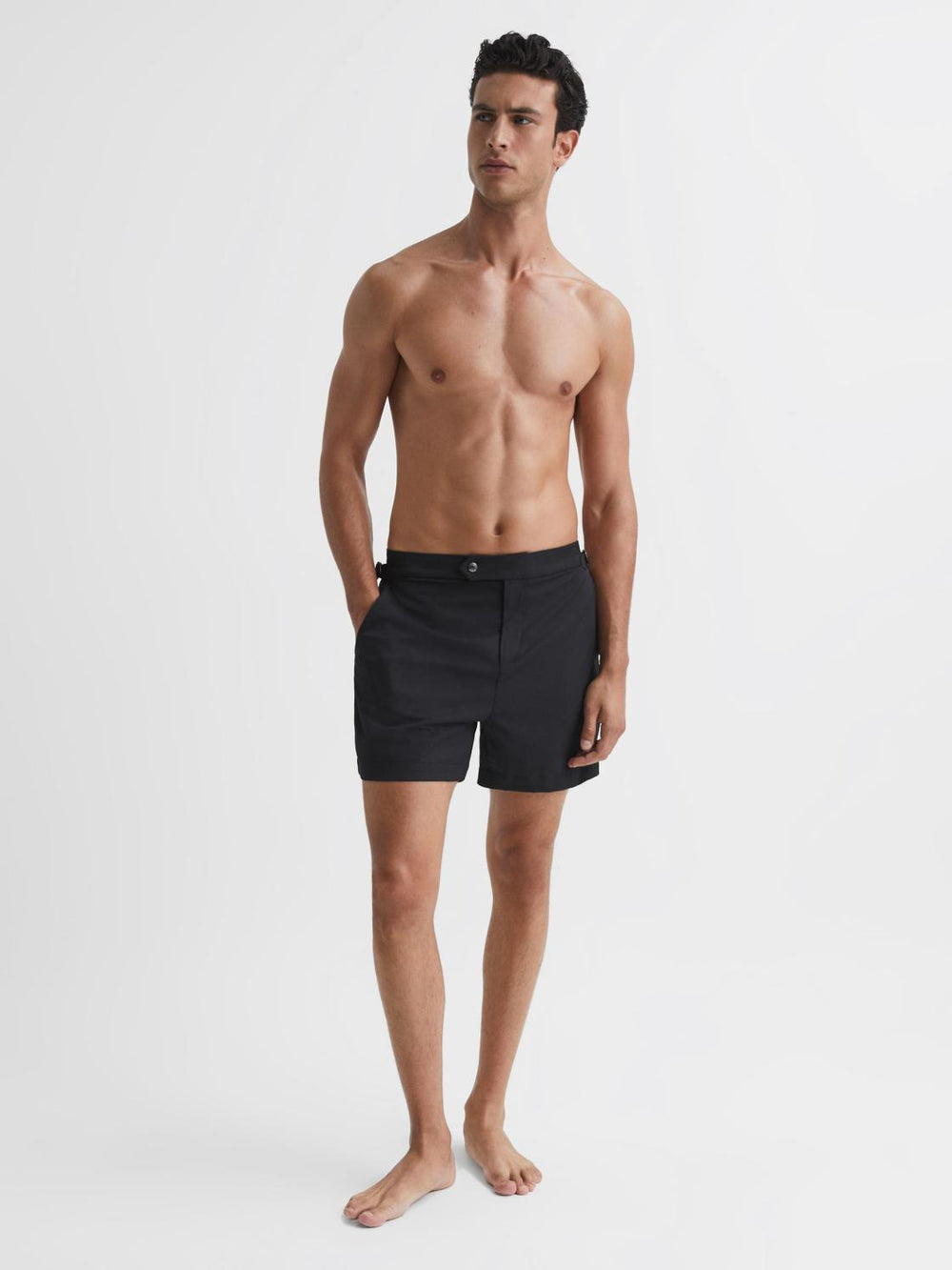 Reiss Swimwear | Sun Side Adjuster Swim Shorts Airforce Blue - Men