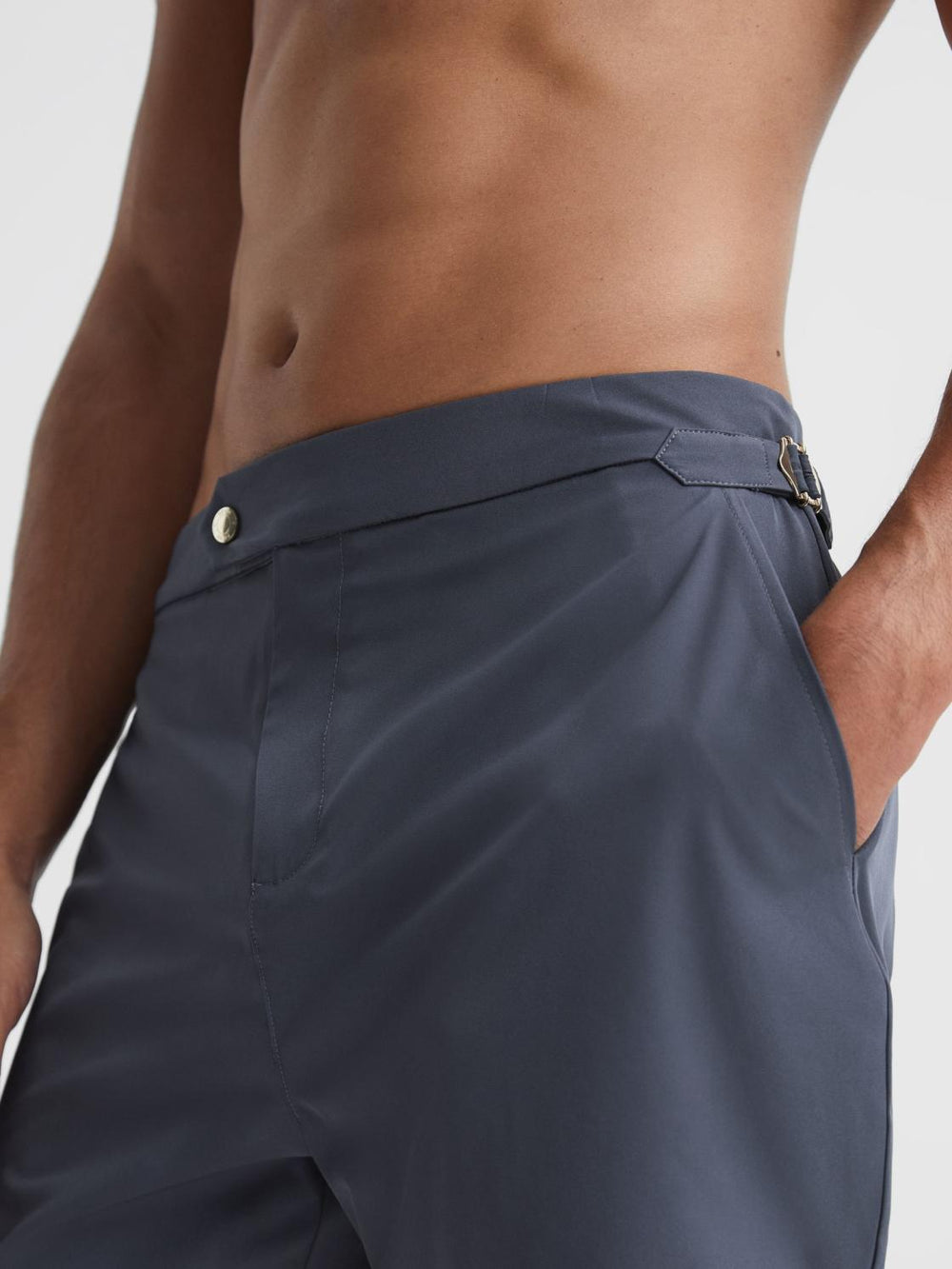 Reiss Swimwear | Sun Side Adjuster Swim Shorts Airforce Blue - Men