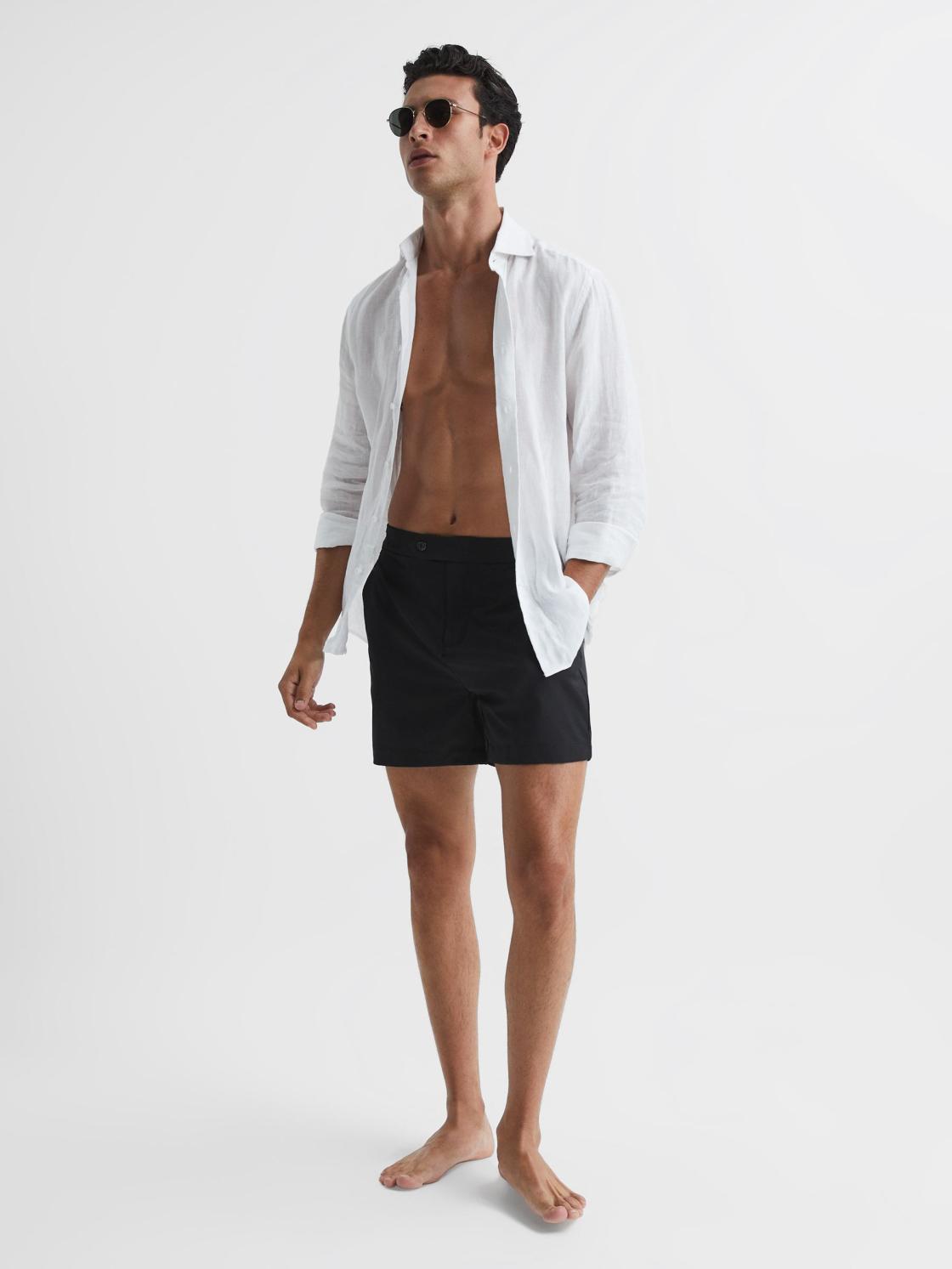 Reiss Swimwear | Sun Side Adjuster Swim Shorts Airforce Blue - Men