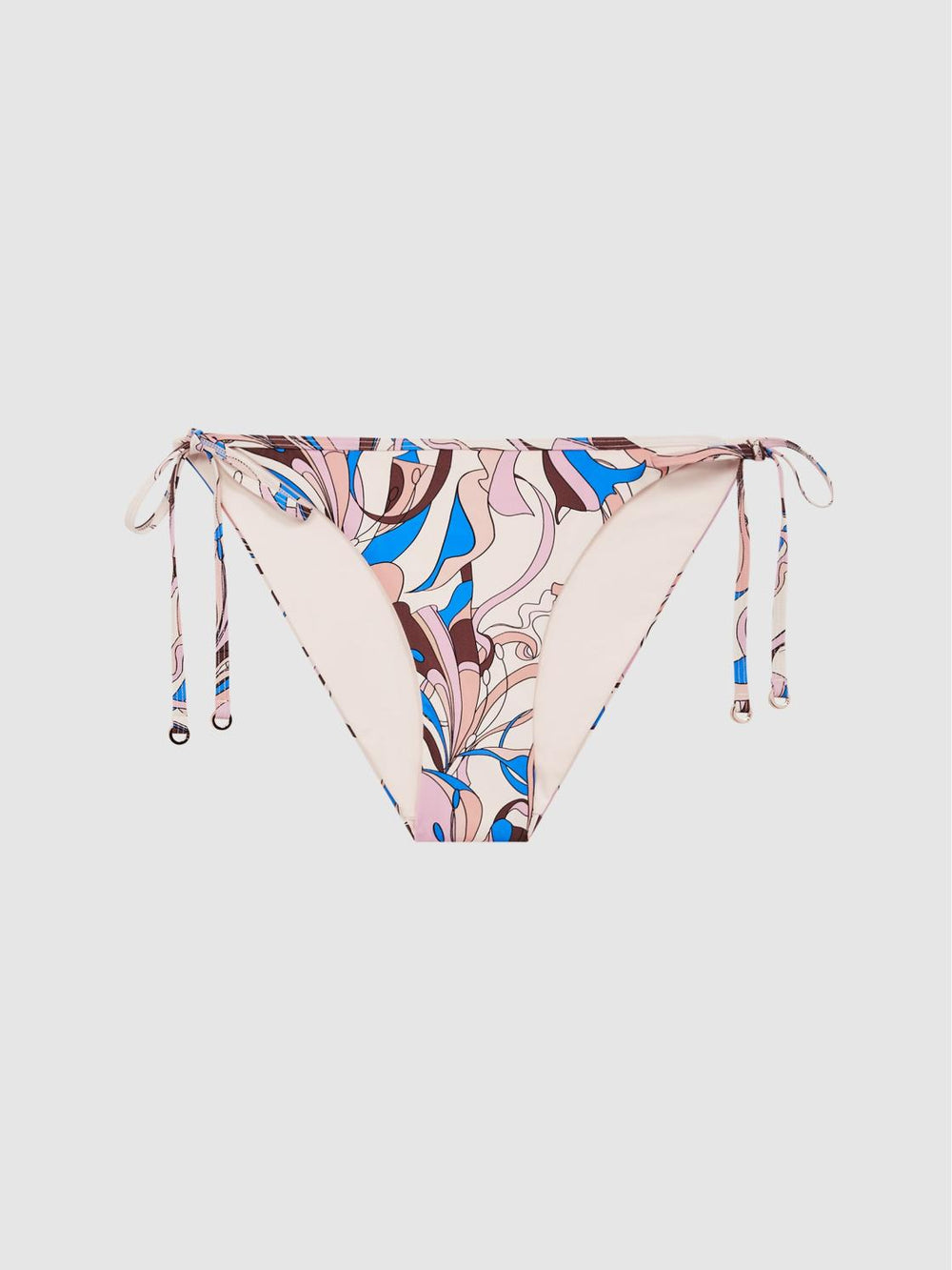 Reiss Swimwear | Thia Abstract Print Side Tie Bikini Bottoms Multi - Women