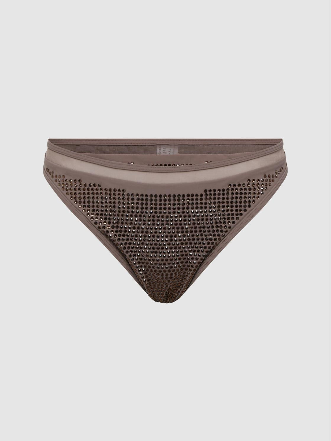 Reiss Swimwear | Tyra Embellished Bikini Bottoms Mink - Women