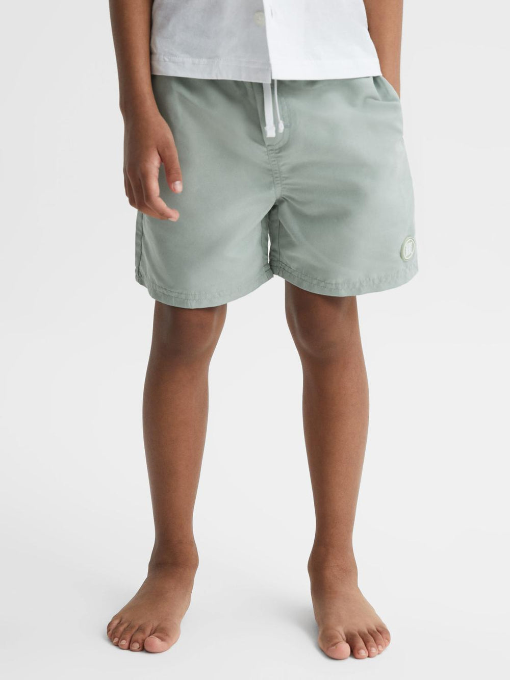 Reiss Swimwear | Wave Plain Drawstring Swim Shorts Bright Blue - Children