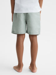 Reiss Swimwear | Wave Plain Drawstring Swim Shorts Bright Blue - Children