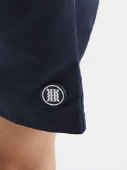 Reiss Swimwear | Wave Plain Drawstring Swim Shorts Navy - Children