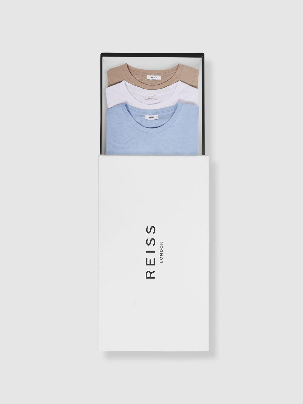 Reiss T-Shirts | Bless 3 Pack Crew Neck T-Shirts Neutral - Men