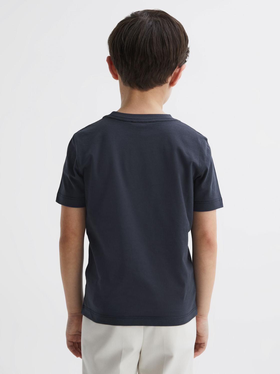 Reiss T-Shirts | Bless Crew Neck T-Shirt Airforce Blue - Children
