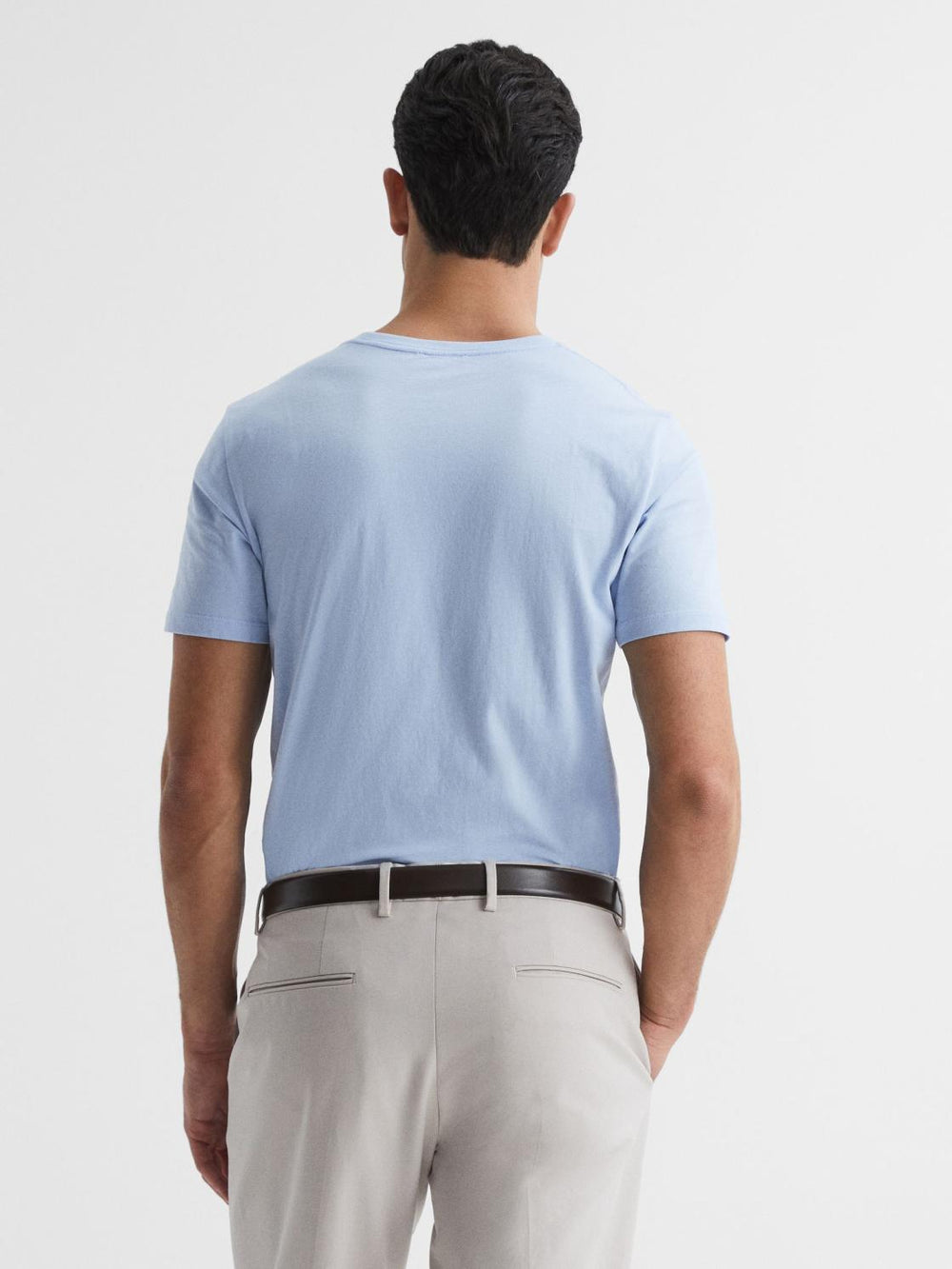 Reiss T-Shirts | Bless Crew Neck T-Shirt Airforce Blue - Men