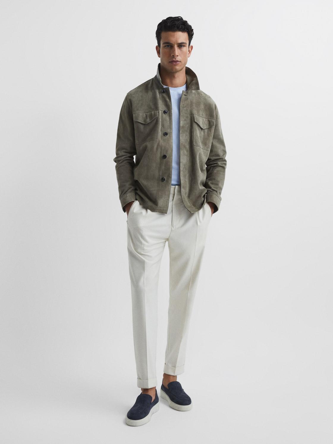 Reiss T-Shirts | Bless Crew Neck T-Shirt Airforce Blue - Men