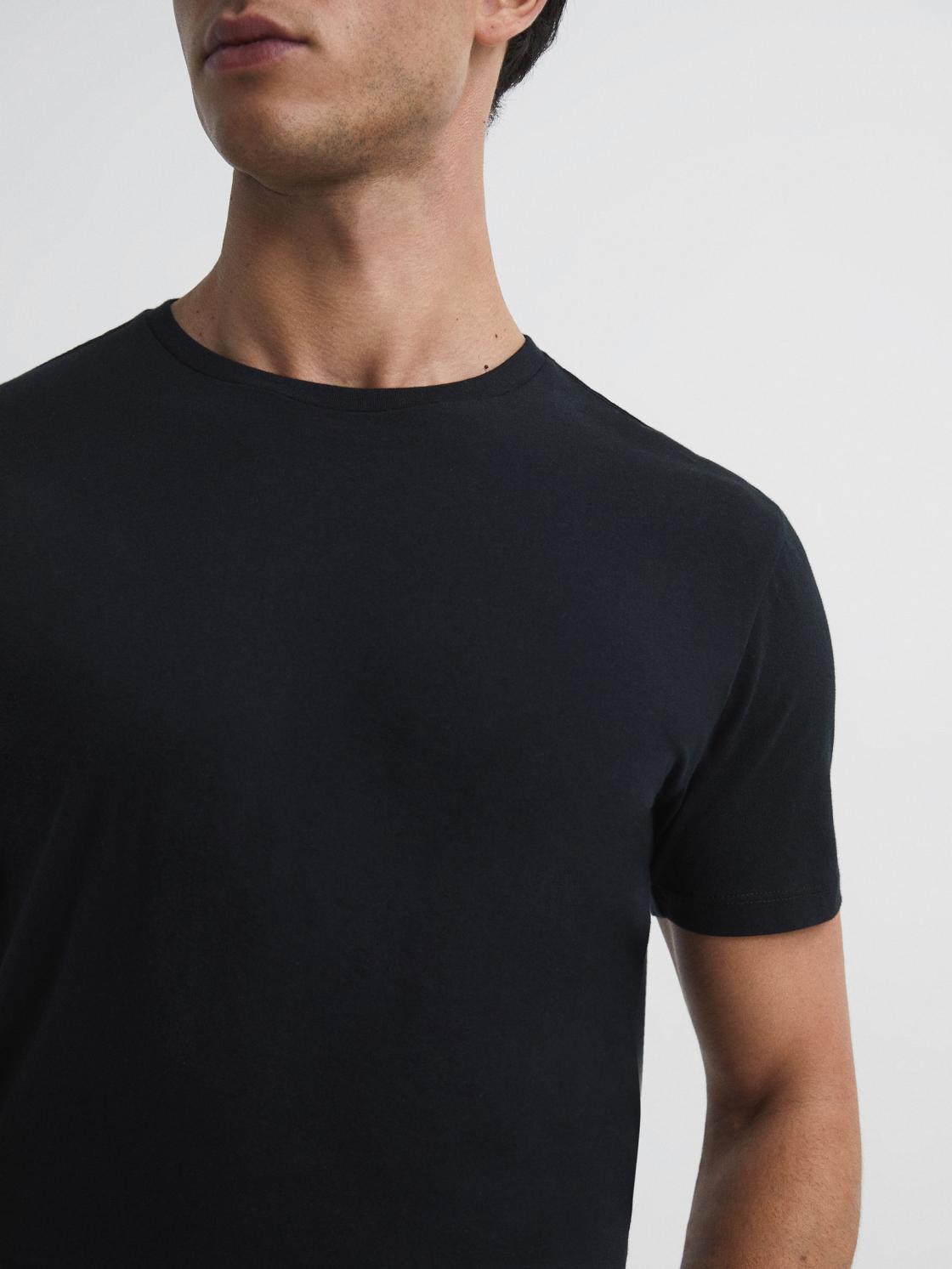 Reiss T-Shirts | Bless Crew Neck T-Shirt Black - Men