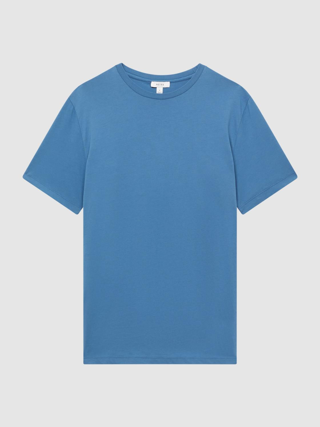 Reiss T-Shirts | Bless Crew Neck T-Shirt Marine Blue - Men
