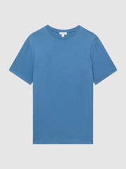 Reiss T-Shirts | Bless Crew Neck T-Shirt Marine Blue - Men