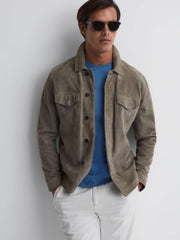 Reiss T-Shirts | Bless Crew Neck T-Shirt Marine Blue - Men