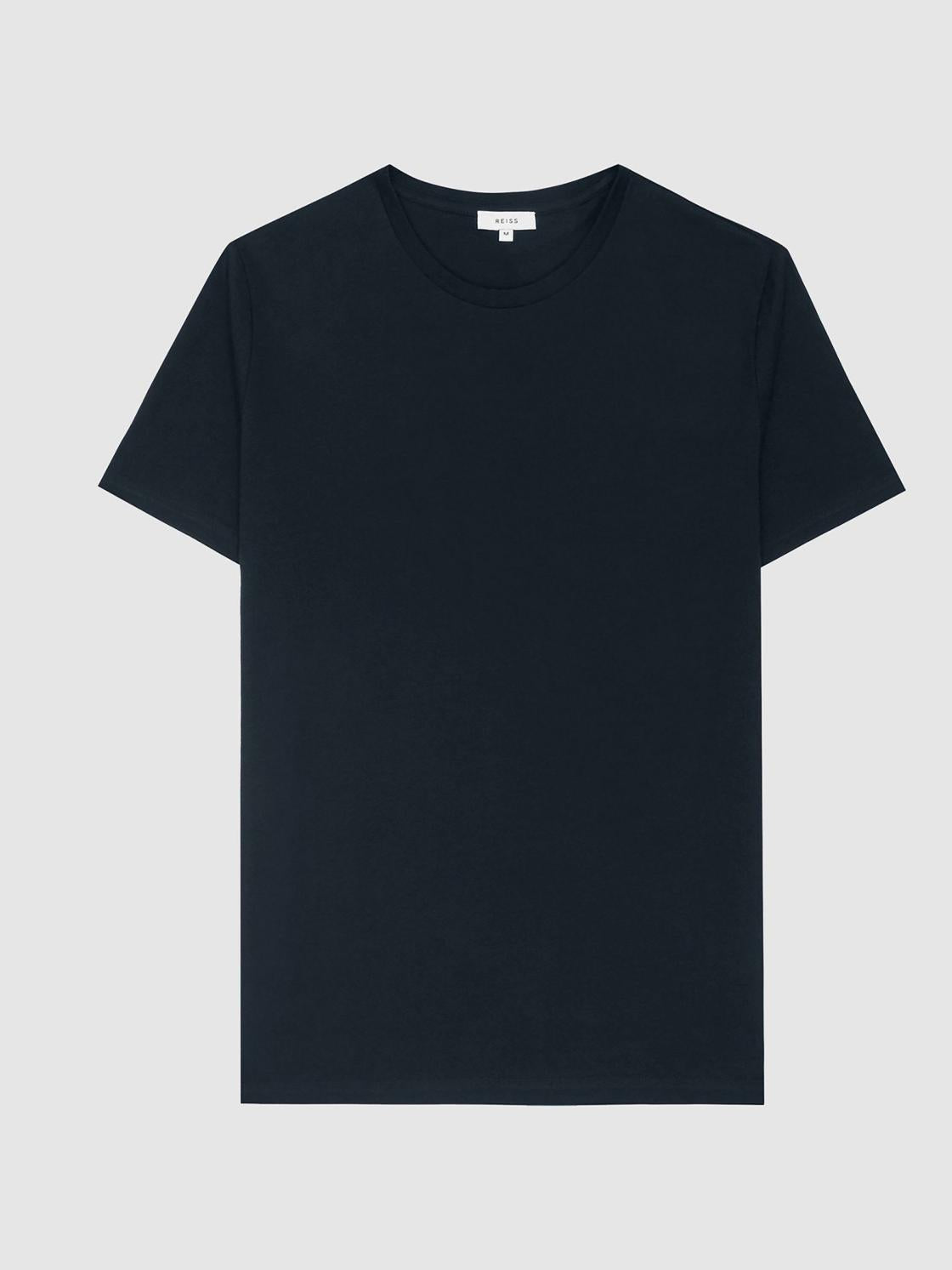 Reiss T-Shirts | Bless Crew Neck T-Shirt Navy - Men