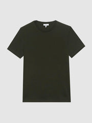 Reiss T-Shirts | Bless Crew Neck T-Shirt Oxidised Green - Men