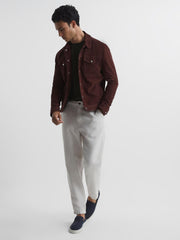 Reiss T-Shirts | Bless Crew Neck T-Shirt Oxidised Green - Men