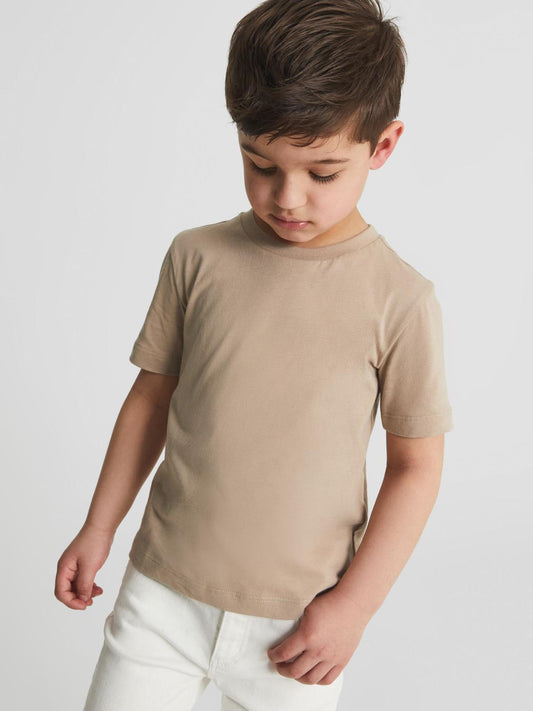Reiss T-Shirts | Bless Crew Neck T-Shirt Stone - Children