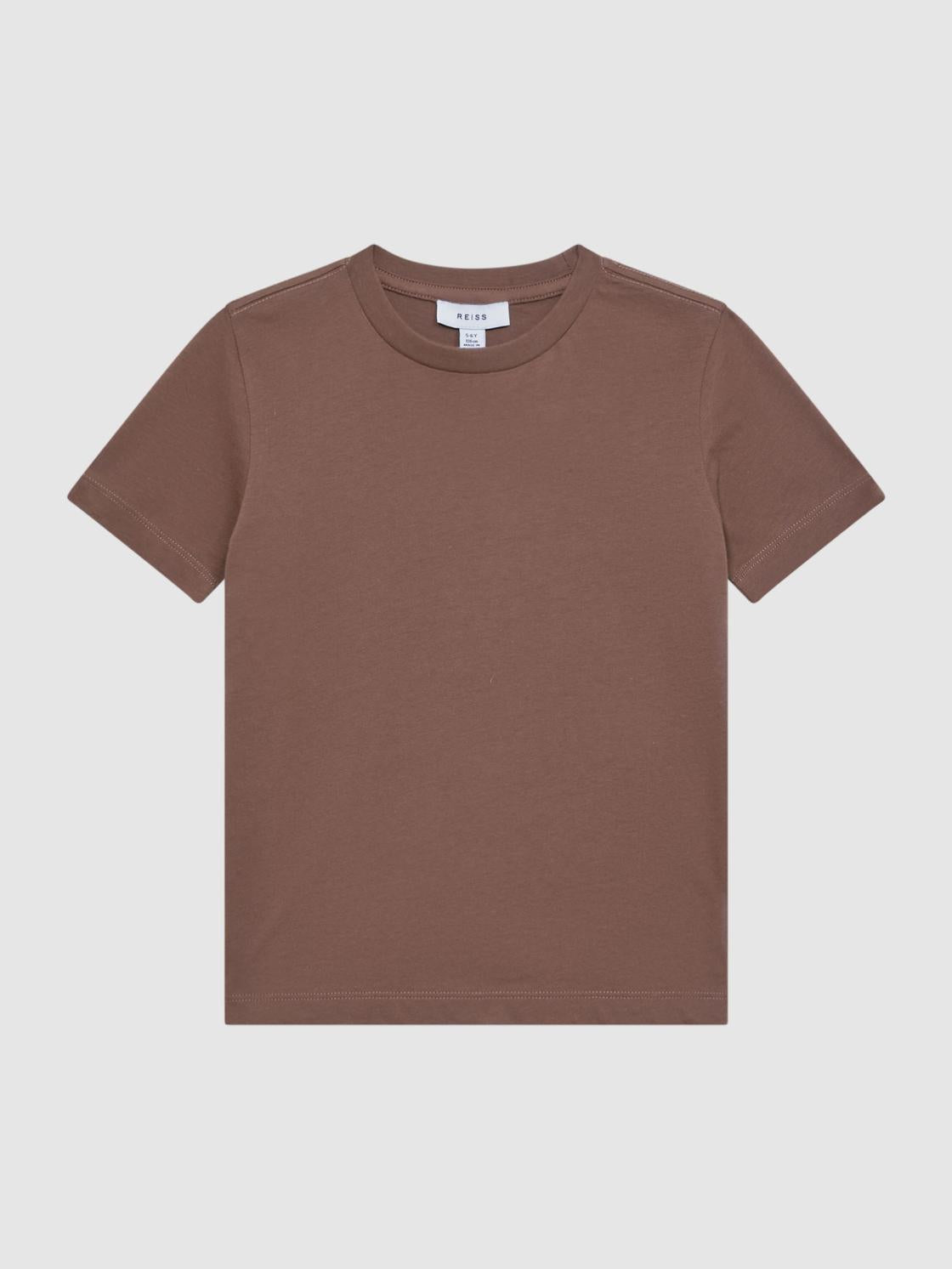Reiss T-Shirts | Bless Crew Neck T-Shirt Tobacco - Children
