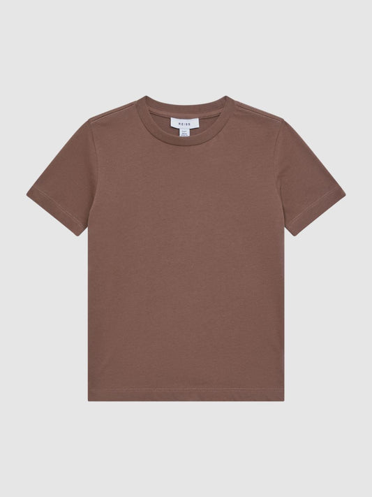 Reiss T-Shirts | Bless Crew Neck T-Shirt Tobacco - Children