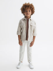 Reiss T-Shirts | Bless Crew Neck T-Shirt Tobacco - Children