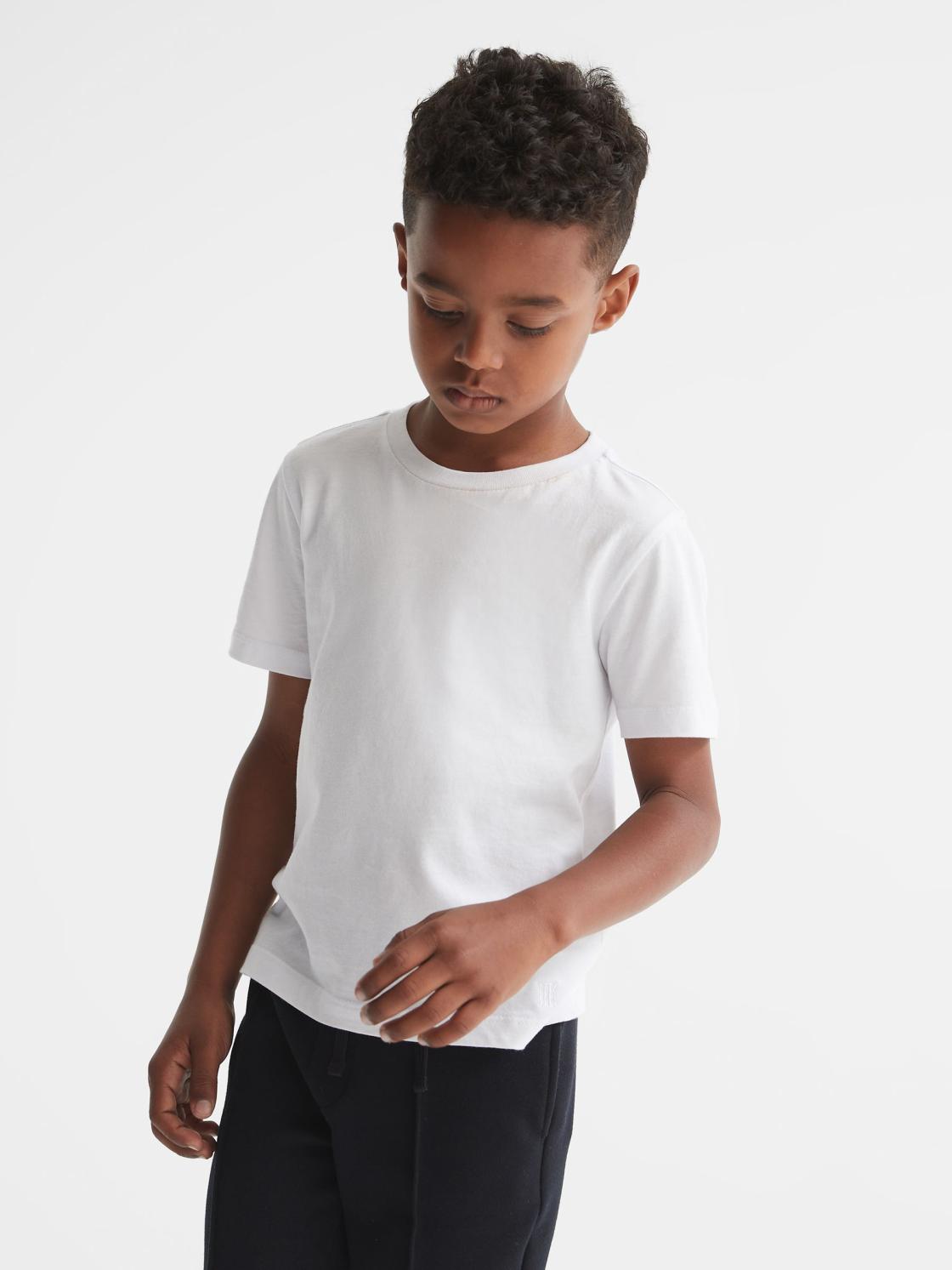 Reiss T-Shirts | Bless Crew Neck T-Shirt White - Children
