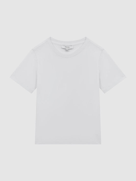 Reiss T-Shirts | Bless Crew Neck T-Shirt White - Children