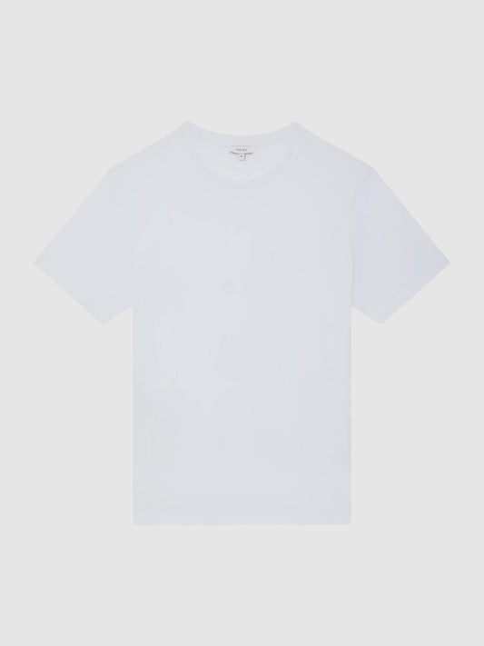 Reiss T-Shirts | Bless Crew Neck T-Shirt White - Men