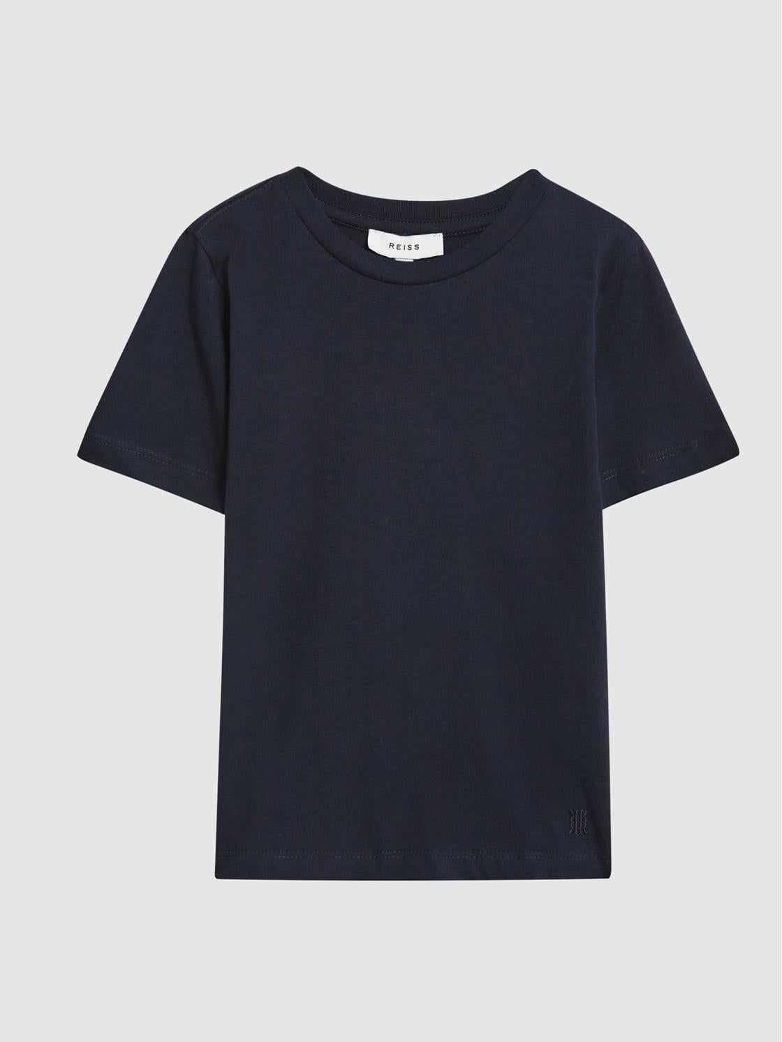 Reiss T-Shirts | Bless Junior Crew Neck Cotton T-Shirt Navy - Children