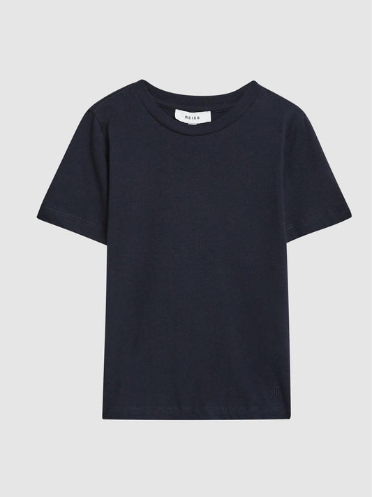 Reiss T-Shirts | Bless Junior Crew Neck Cotton T-Shirt Navy - Children