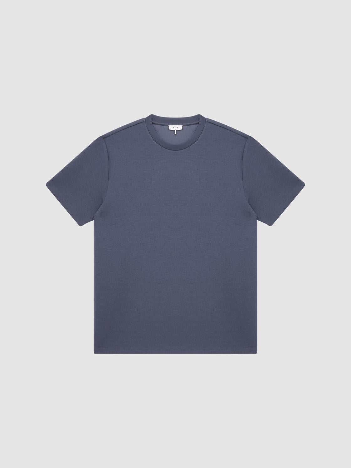 Reiss T-Shirts | Bradley Regular Fit Crew Neck T-Shirt Airforce Blue - Men