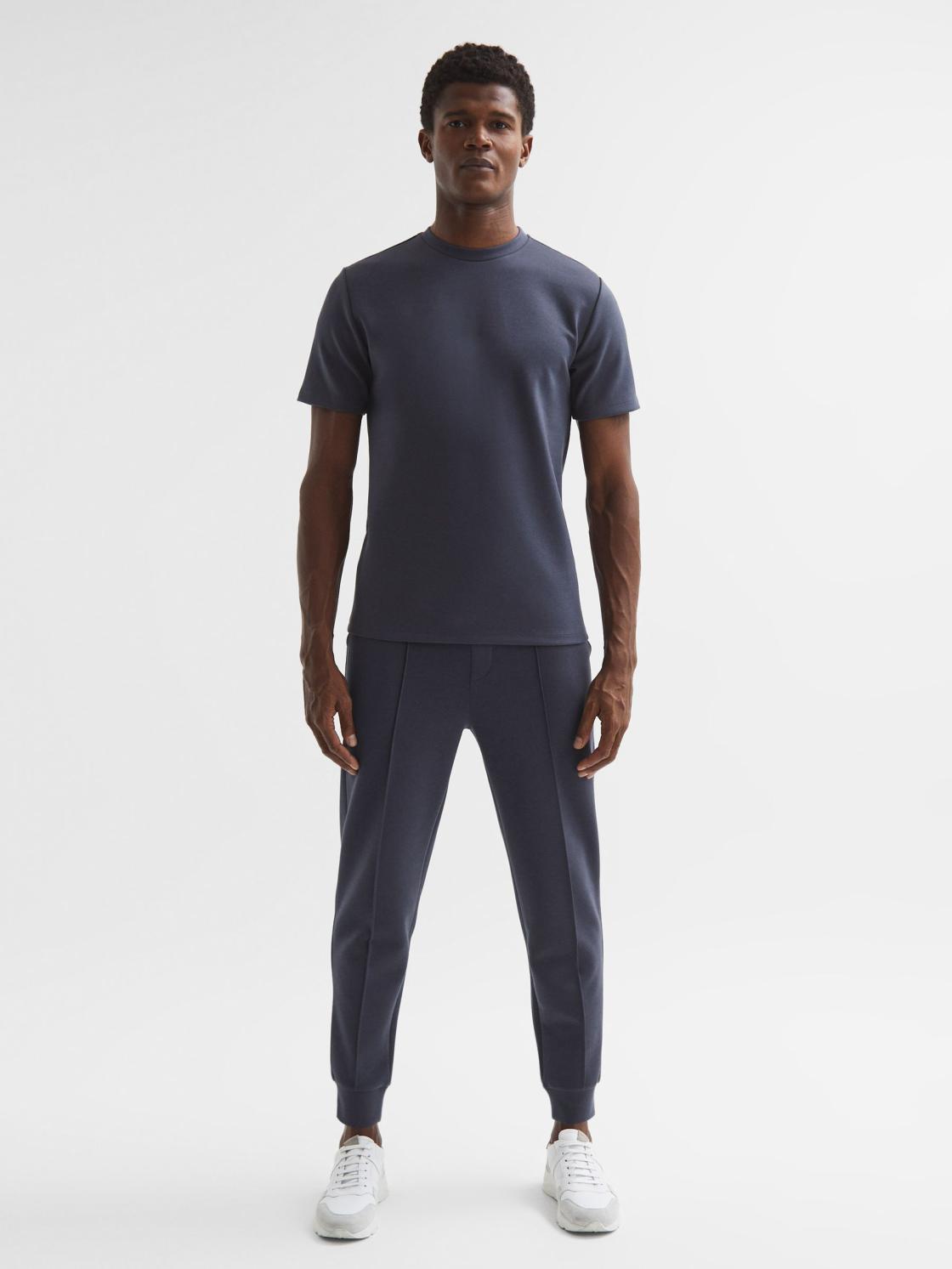 Reiss T-Shirts | Bradley Regular Fit Crew Neck T-Shirt Airforce Blue - Men