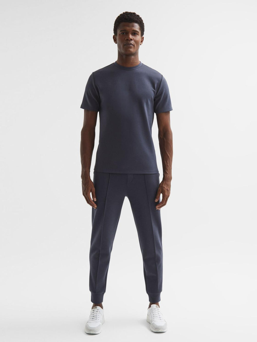 Reiss T-Shirts | Bradley Regular Fit Crew Neck T-Shirt Airforce Blue - Men