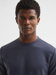Reiss T-Shirts | Bradley Regular Fit Crew Neck T-Shirt Airforce Blue - Men