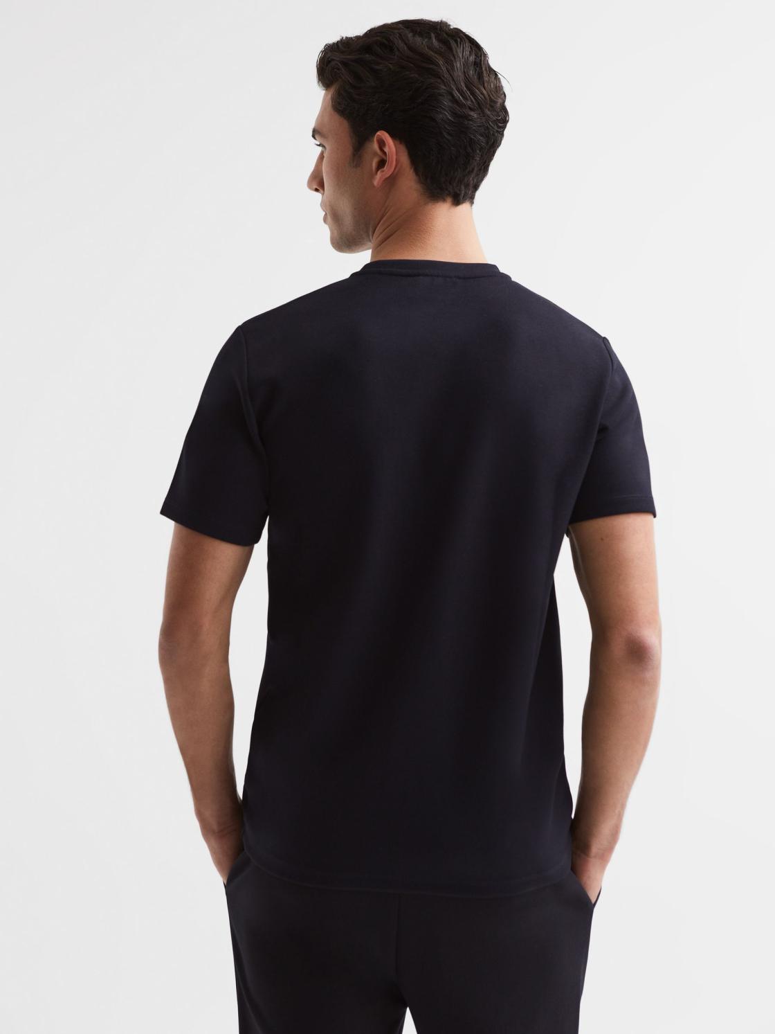 Reiss T-Shirts | Bradley Regular Fit Crew Neck T-Shirt Airforce Blue - Men