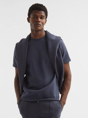 Reiss T-Shirts | Bradley Regular Fit Crew Neck T-Shirt Airforce Blue - Men