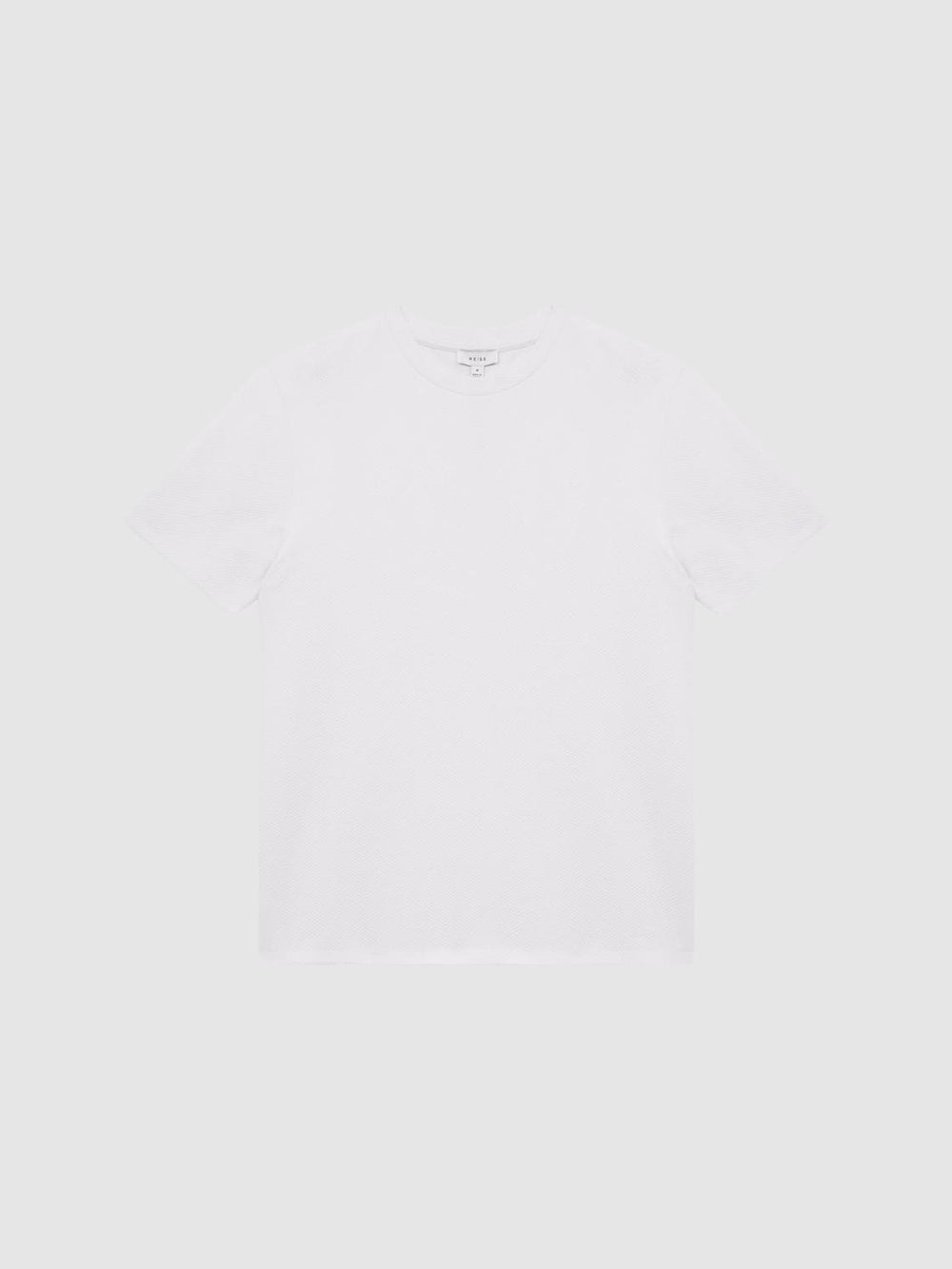 Reiss T-Shirts | Cooper Honeycomb Short Sleeve T-Shirt Airforce Blue - Men
