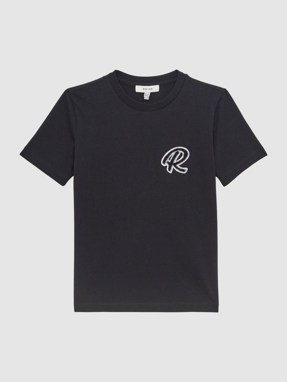 Reiss T-Shirts | Jude Motif Crew Neck T-Shirt Navy - Children