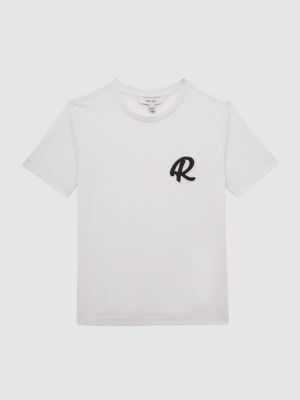 Reiss T-Shirts | Jude Motif Crew Neck T-Shirt White - Children