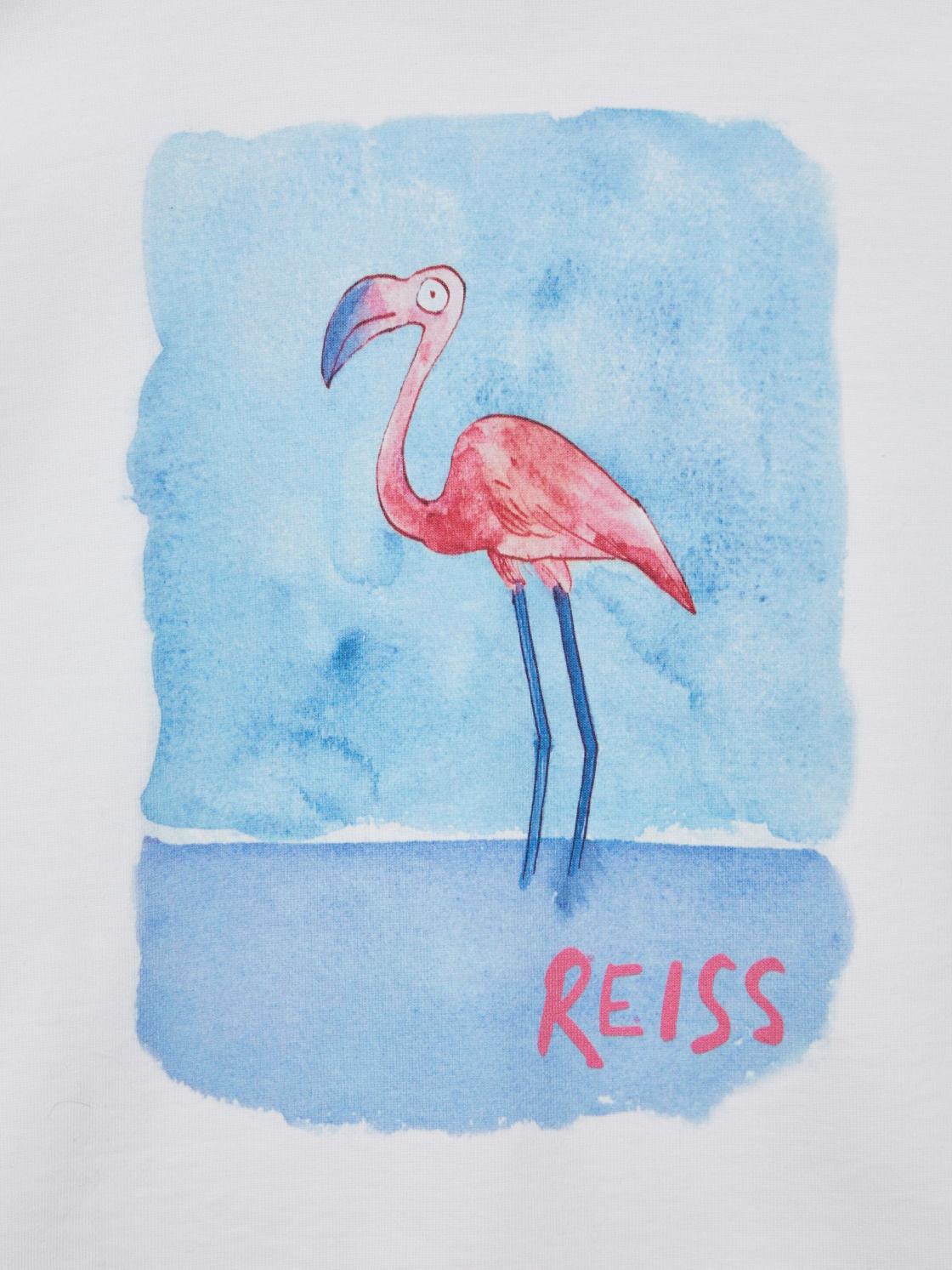 Reiss T-Shirts | Paracas Motif Cotton T-Shirt White - Children