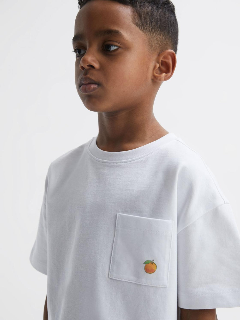Reiss T-Shirts | Seville Motif Cotton T-Shirt White - Children