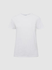 Reiss T-Shirts &amp; Vests | Joey Slub Cotton T-Shirt White - Women