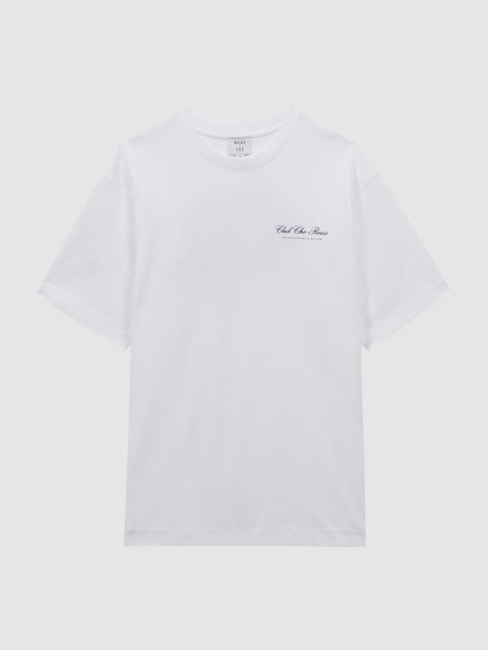 Reiss T-Shirts | Villa Reiss | Ché Motif Crew Neck T-Shirt Off White - Men
