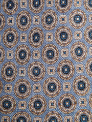 Reiss Ties &amp; Pocket Squares | Asolo Silk Medallion Print Tie Airforce Blue - Men