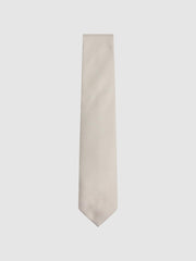 Reiss Ties &amp; Pocket Squares | Ceremony Textured Silk Tie Champagne - Men